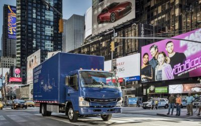 Box bodies by Liderkit are part of the first truck model 100% electric, launched by Daimler in New York